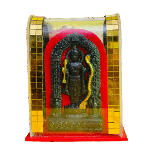 Shri Ram Idol in Golden Box Frame (Temple Dome)