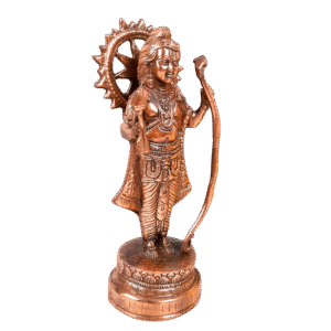 Copper Finish Standing Ram Idol