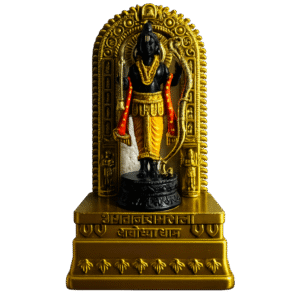 Shri Ram Lalla Gold Frame Murti