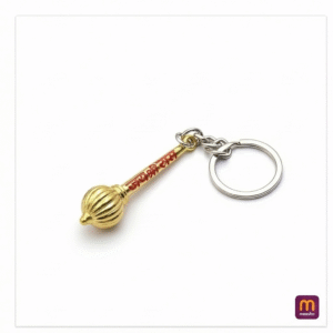 Hanuman Gada Metal Keychain